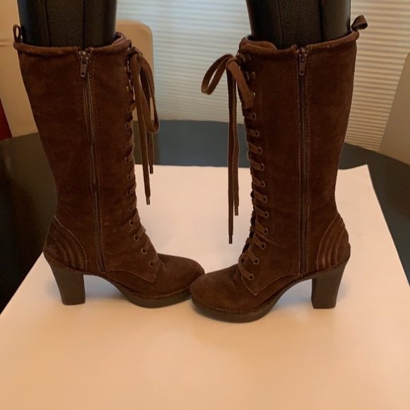 Juicy Couture Madley Suede Lace Up Boots - Picture 9 of 9